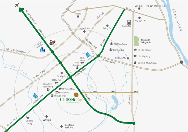 Vị trí chung cư Eco Green City