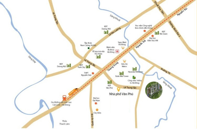 Vị trí đắc địa tại dự án chung cư căn hộ Mipec Kiến Hưng Hà Đông