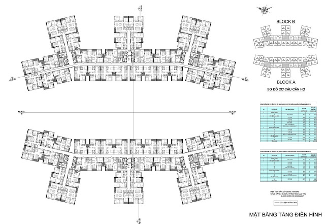 Mặt bằng căn hộ dự án chung cư Imperia Sky Garden 423 Minh Khai